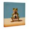 Stupell Industries Frog Lifting Weights Canvas Design by Lucia Heffernan
